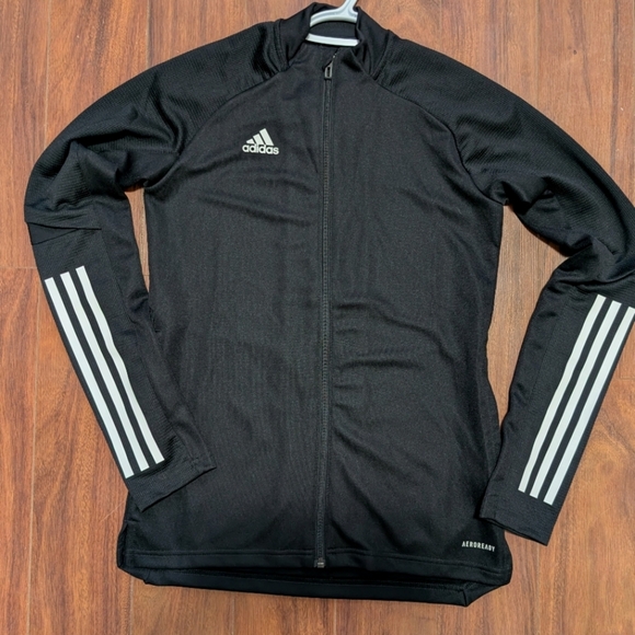 ⭐Women's Or Teenager Adidas Athletic Full Zip Women's Black Track Jacket - Picture 2 of 13